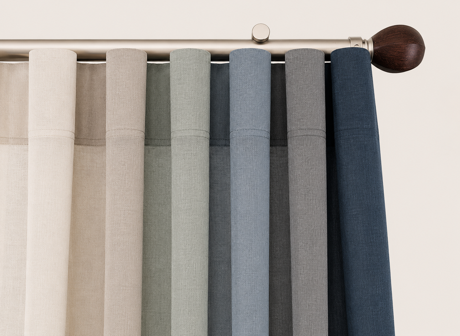 Barrel pleat drapery
