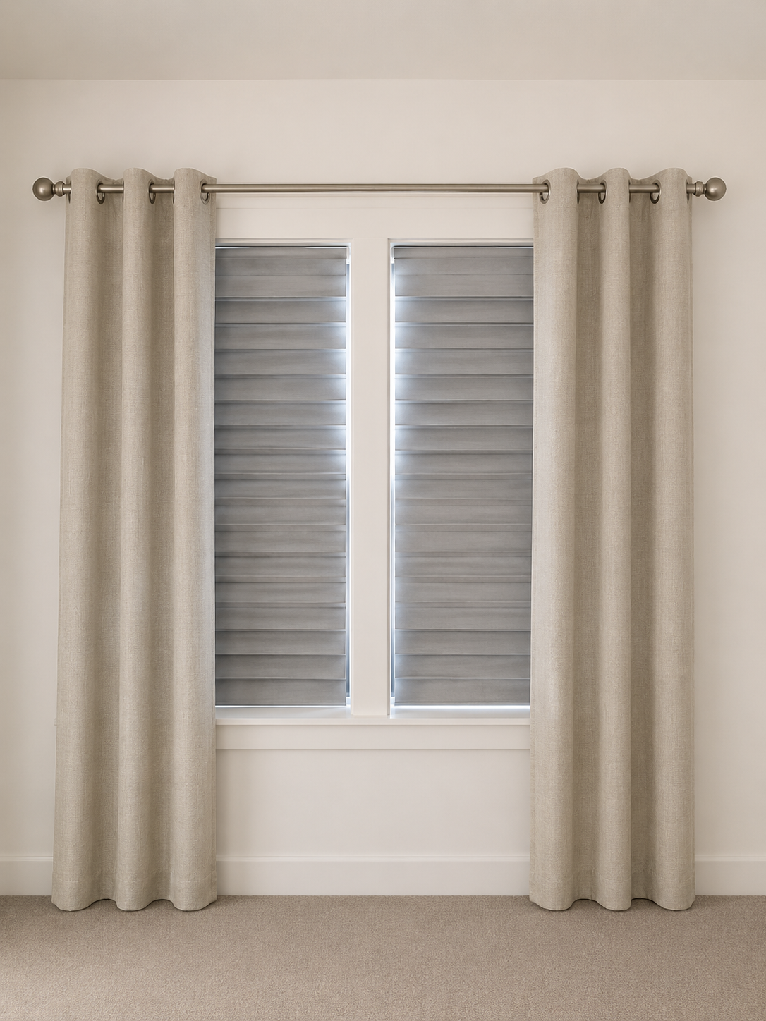 Grommet eyelet drapery
