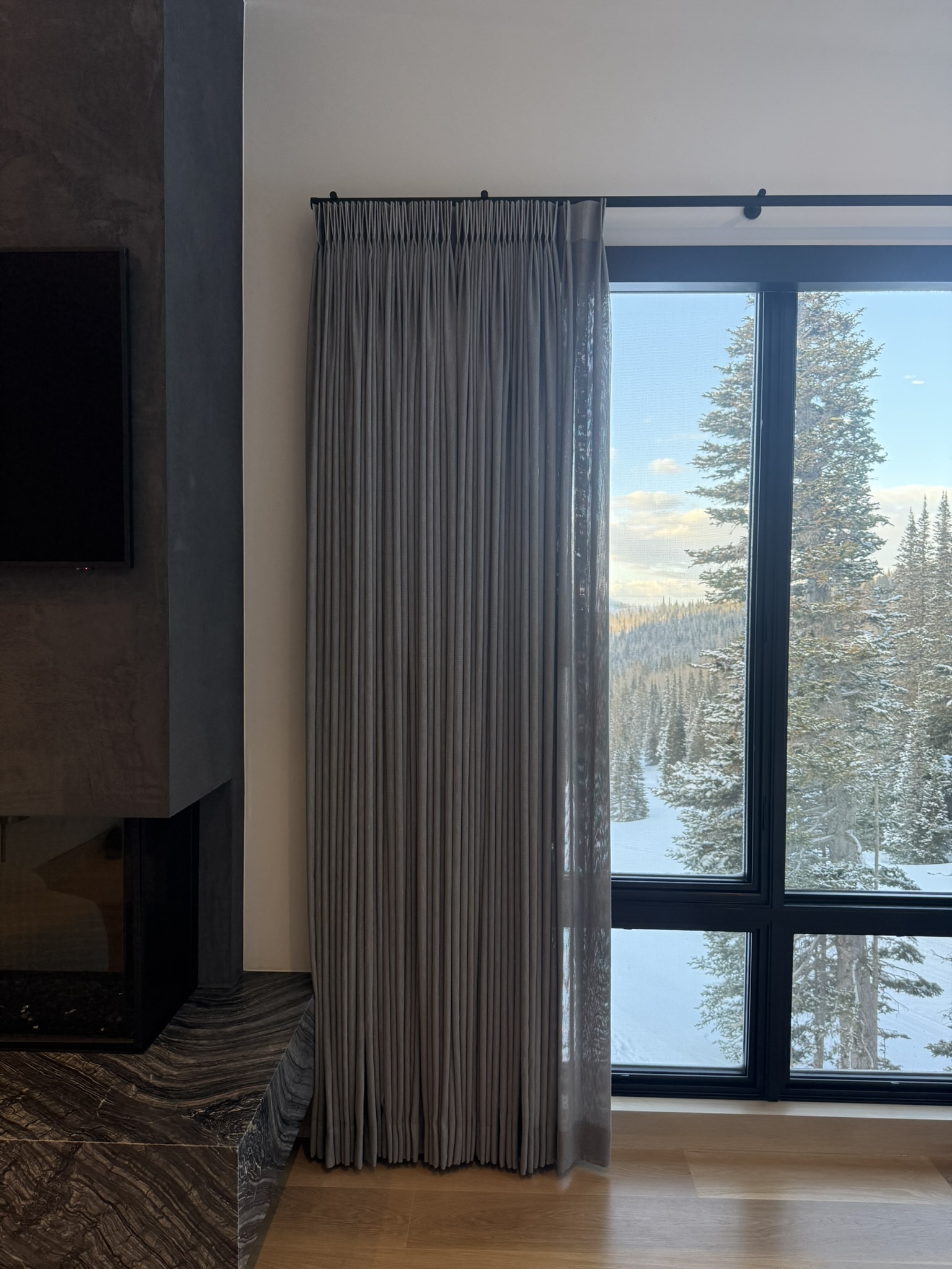 Custom drapery installation